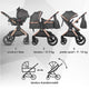 Carucior transformabil 3in1 Coccolle Melora Diamond black