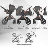 Carucior transformabil 3in1 Coccolle Melora Diamond black