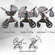 Carucior transformabil 3in1 Coccolle Melora Moonlit grey
