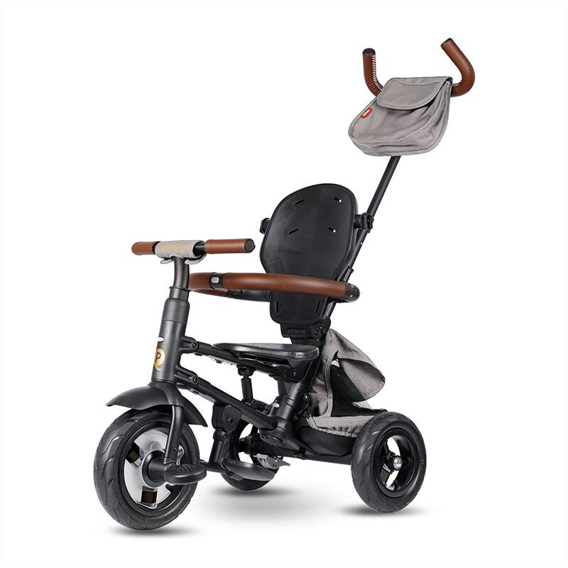 Tricicleta pliabila Qplay Rito Deluxe Gri - gogobaby.ro