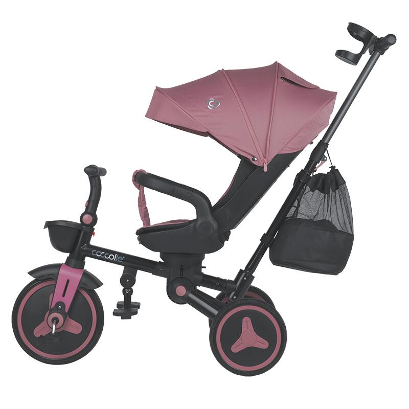 Tricicleta ultrapliabila Coccolle Urbio Plus, Smoked Pink