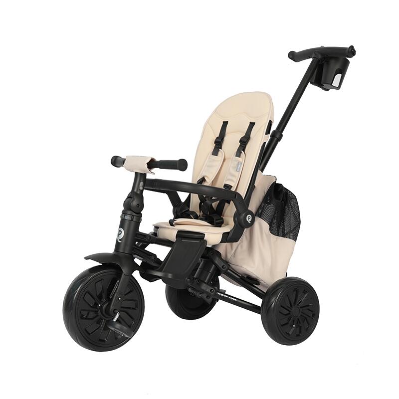 Tricicleta ultrapliabila Qplay Nova MAX Bej - gogobaby.ro