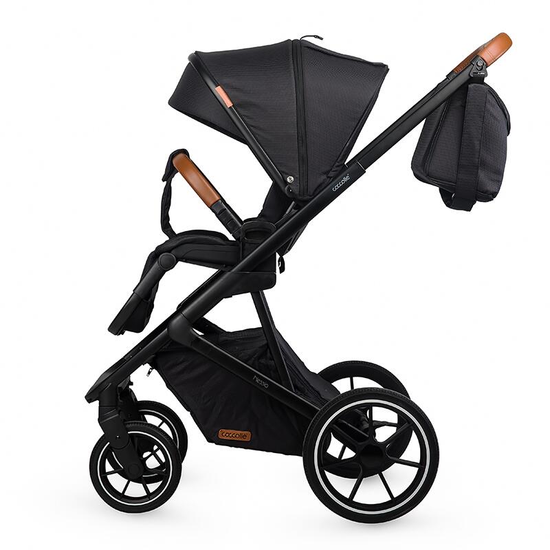 Carucior modular 2in1 C Nessia Diamond black+Balansoar bebelusi C Velio Butternut - gogobaby.ro