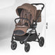 Carucior modular 4in1 Coccolle Serry Light Taupe cu Scoica auto iSize Coccolle Knox Black si Baza isofix iSize Coccolle Knox