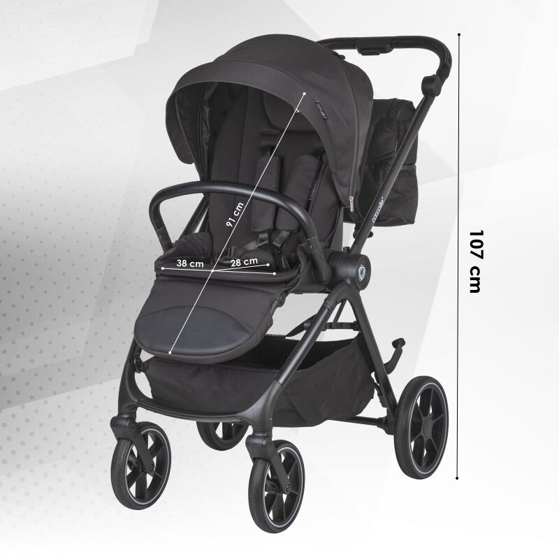 Carucior modular 2in1 Coccolle Serry Jet black