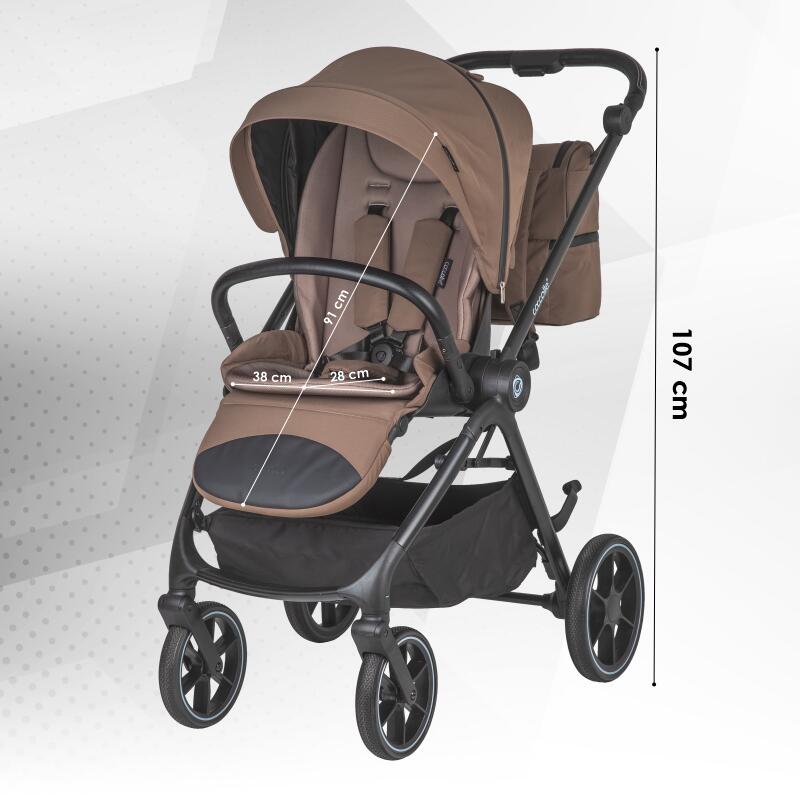 Carucior modular 2in1 Coccolle Serry Light taupe - gogobaby.ro