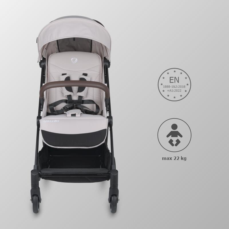 Carucior sport cu pliere automata Coccolle Melia Pearl Mist