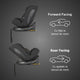 Scaun auto iSize 40-150 cm Coccolle Ario Midnight Black