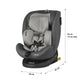 Scaun auto iSize 40-150 cm Coccolle Nova Moonlit grey