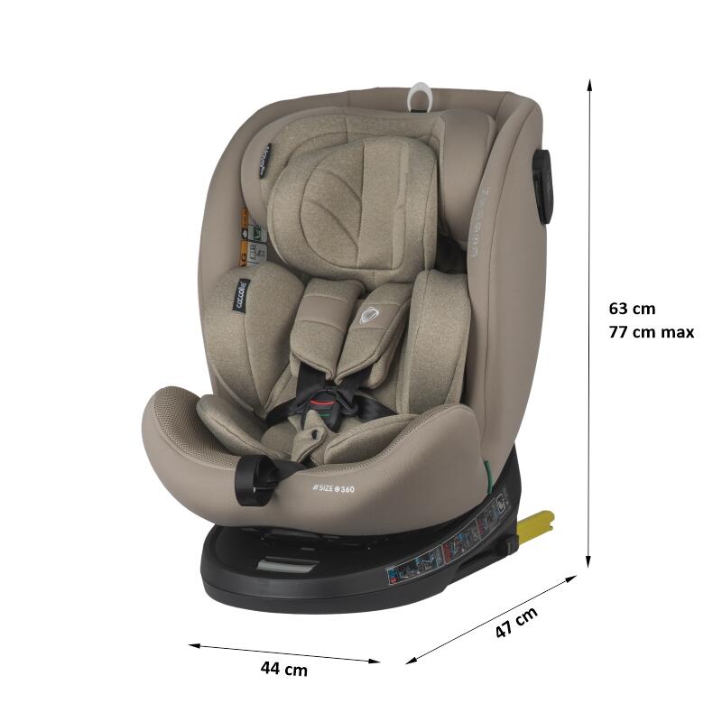 Scaun auto iSize 40-150 cm Coccolle Nova Sand beige - gogobaby.ro