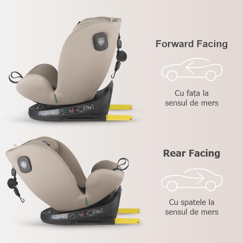Scaun auto iSize 40-150 cm Coccolle Nova Sand beige