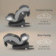 Scaun auto iSize 40-150 cm Coccolle Nyota Moonlit grey