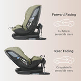 Scaun auto rotativ iSize Coccolle Velsa Moss green
