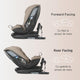 Scaun auto rotativ iSize Coccolle Velsa Taupe brown