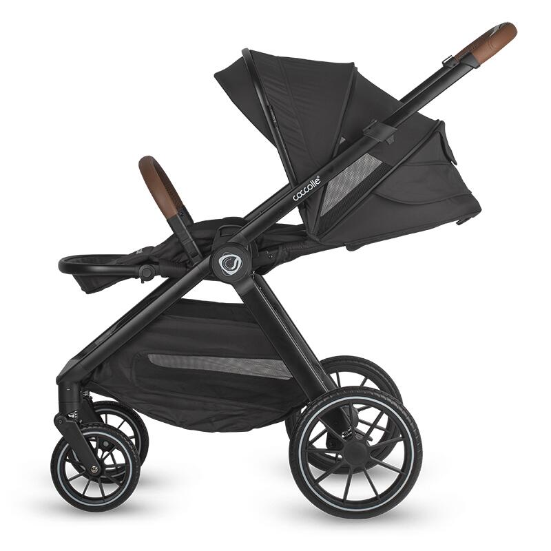 Sistem modular 3in1 Coccolle Aspen Jet Black + Scoica auto iSize Coccolle Knox Black