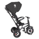 Tricicleta cu roti de cauciuc Qplay Rito Rubber Negru