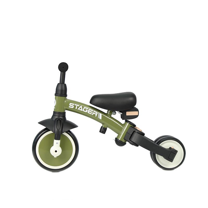 Tricicleta evolutiva pliabila Qplay STAGER Verde