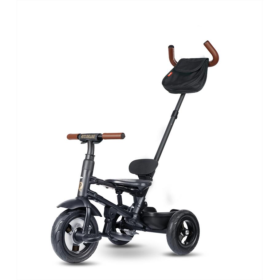 Tricicleta pliabila Qplay Rito Deluxe Negru - gogobaby.ro