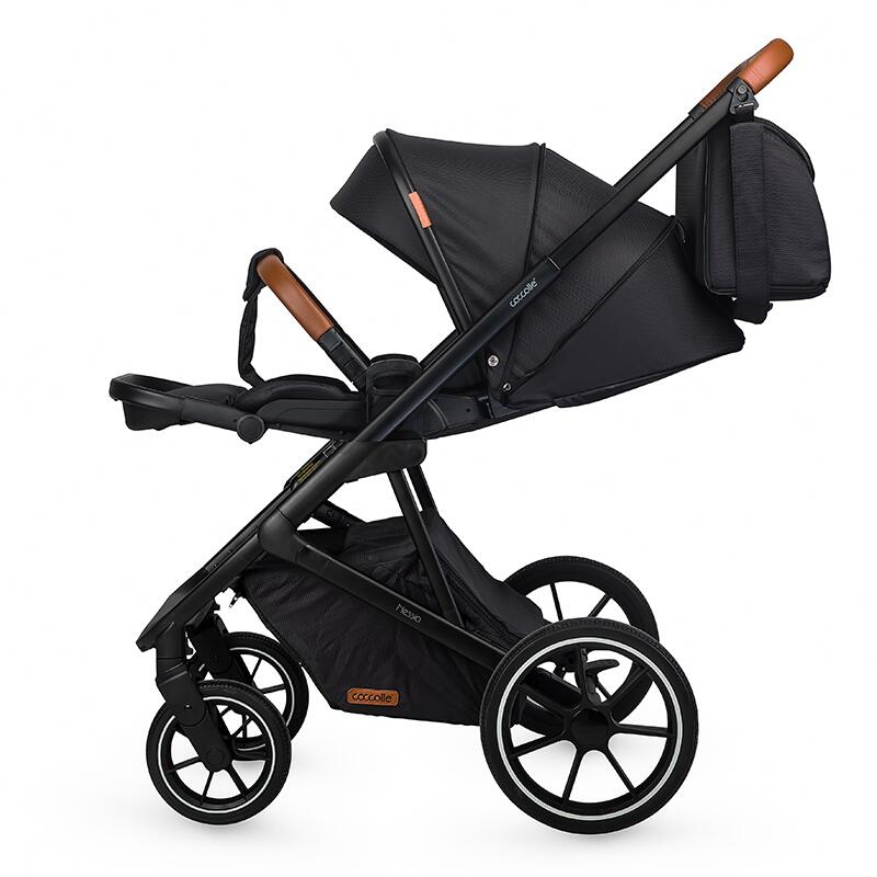 Carucior modular 2in1 C Nessia Diamond black+Balansoar bebelusi C Velio Butternut - gogobaby.ro