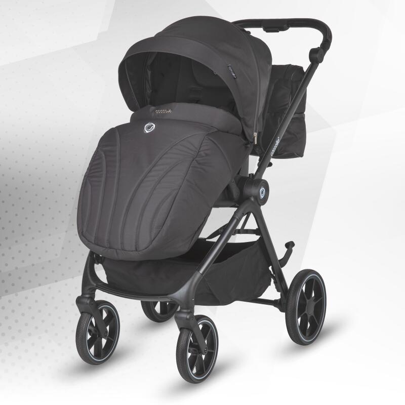 Carucior modular 2in1 Coccolle Serry Jet black+ Scoica auto iSize Coccolle Knox Black