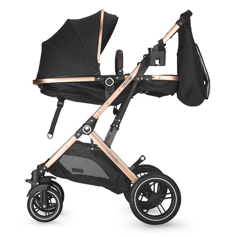 Carucior ultracompact 3in1 Coccolle Ravello Diamond black - gogobaby.ro
