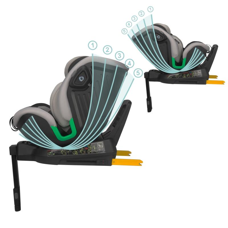Scaun auto iSize 40-150 cm Coccolle Mago Jet black - gogobaby.ro