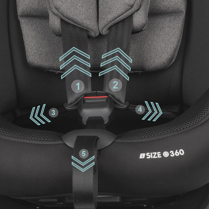 Scaun auto iSize 40-150 cm Coccolle Nova Diamond black - gogobaby.ro