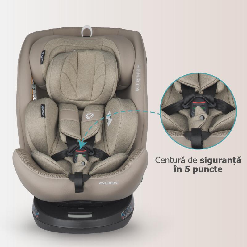 Scaun auto iSize 40-150 cm Coccolle Nova Sand beige