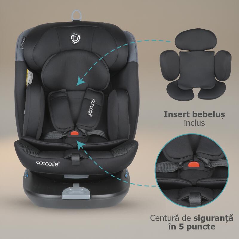 Scaun auto iSize 40-150 cm Coccolle Atira Diamond black