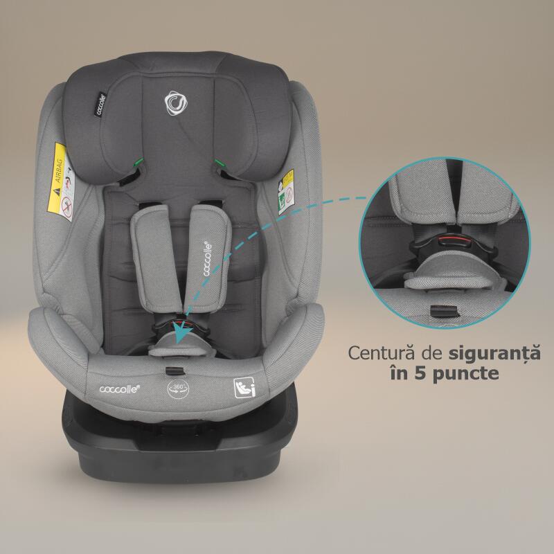Scaun auto iSize 40-150 cm Coccolle Nyota Moonlit grey