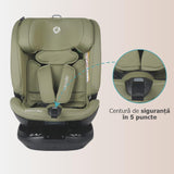Scaun auto rotativ iSize Coccolle Velsa Moss green