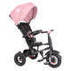 Tricicleta cu roti de cauciuc Qplay Rito Rubber Roz