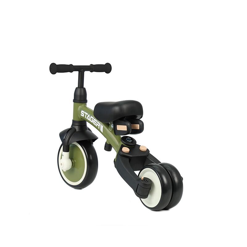 Tricicleta evolutiva pliabila Qplay STAGER Verde - gogobaby.ro