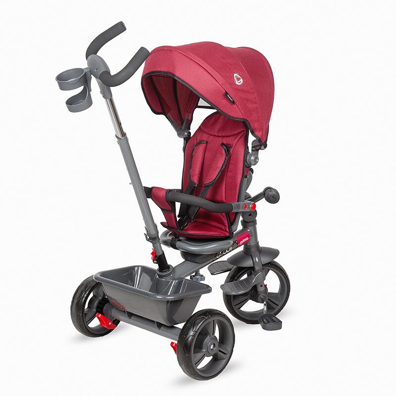 Tricicleta multifunctionala Coccolle Primo Magenta - gogobaby.ro