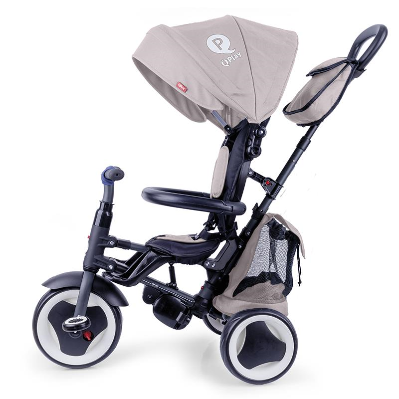 Tricicleta pliabila Qplay Rito+ Gri - gogobaby.ro