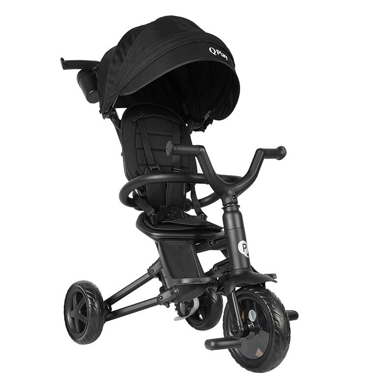 Tricicleta ultrapliabila Qplay Nova Niello Negru - gogobaby.ro