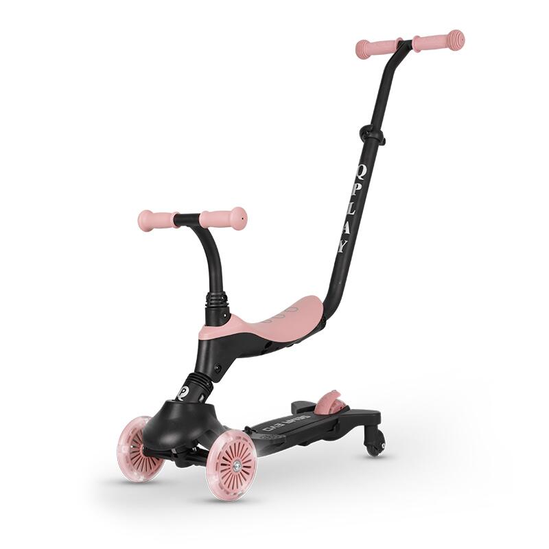 Trotineta multifunctionala 5in1 Qplay Sema EVO Roz