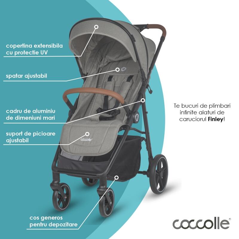 Carucior sport Coccolle Finley Sand beige - Grey