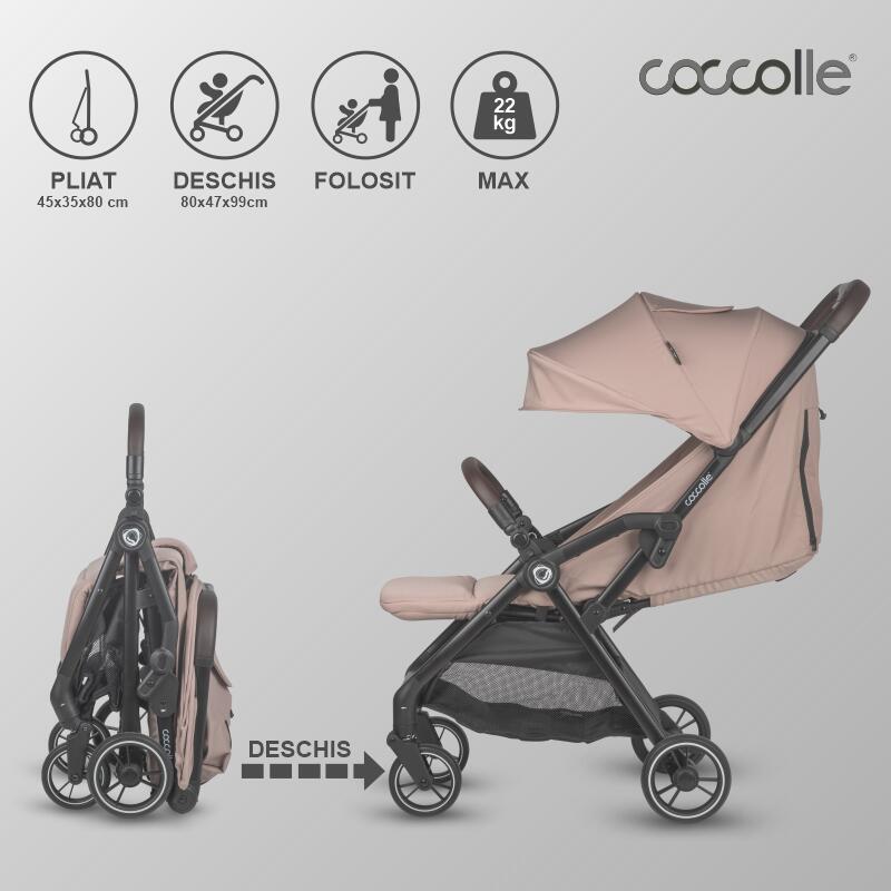 Carucior sport pliere automata Coccolle Arella Sand beige