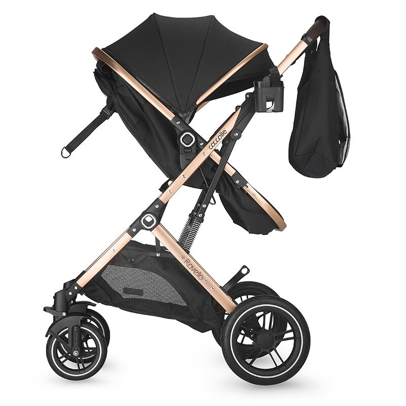 Carucior ultracompact 3in1 Coccolle Ravello Diamond black - gogobaby.ro