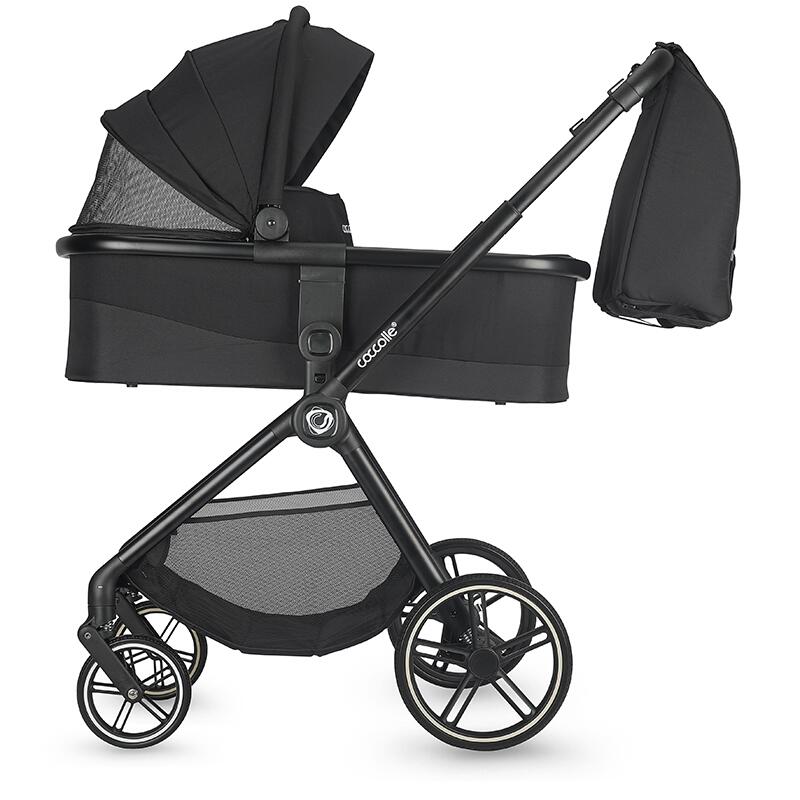 Carucior modular 4in1 Coccolle Lissia Anthracite cu Scoica auto iSize Coccolle Rilax Greystone si Baza isofix iSize Coccolle Rilax