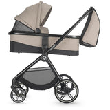 Carucior modular 4in1 Coccolle Lissia Butternut Beige cu Scoica auto iSize Coccolle Rilax Greystone si Baza isofix iSize Coccolle Rilax