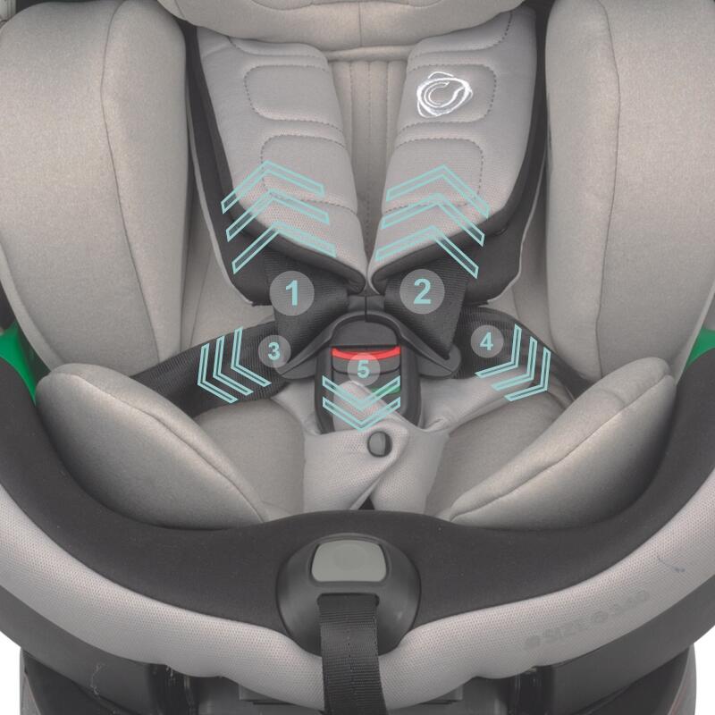 Scaun auto iSize 40-150 cm Coccolle Mago Jet black - gogobaby.ro