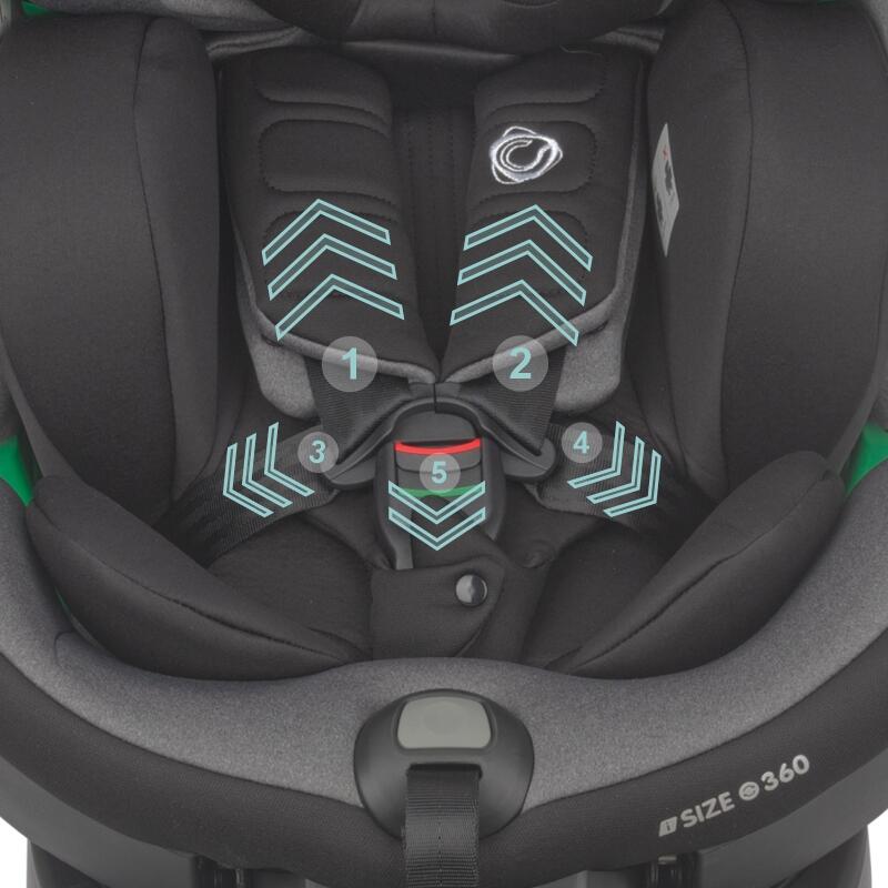 Scaun auto iSize 40-150 cm Coccolle Mago Neutral grey - gogobaby.ro