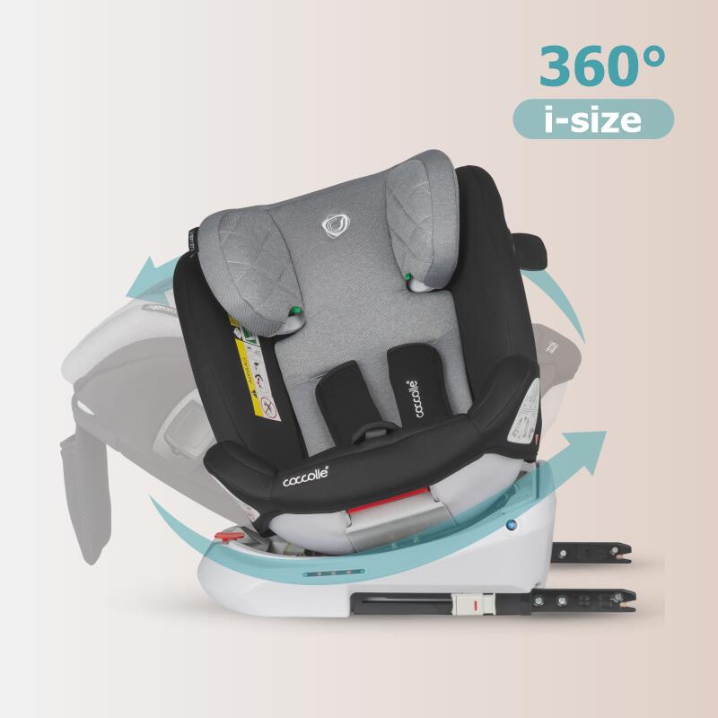 Scaun auto iSize 40-150 cm Coccolle Lyra Greystone