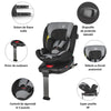 Scaun auto iSize 40-150 cm C Vigo Diamond black+Coccolle oglinda auto rear-facing