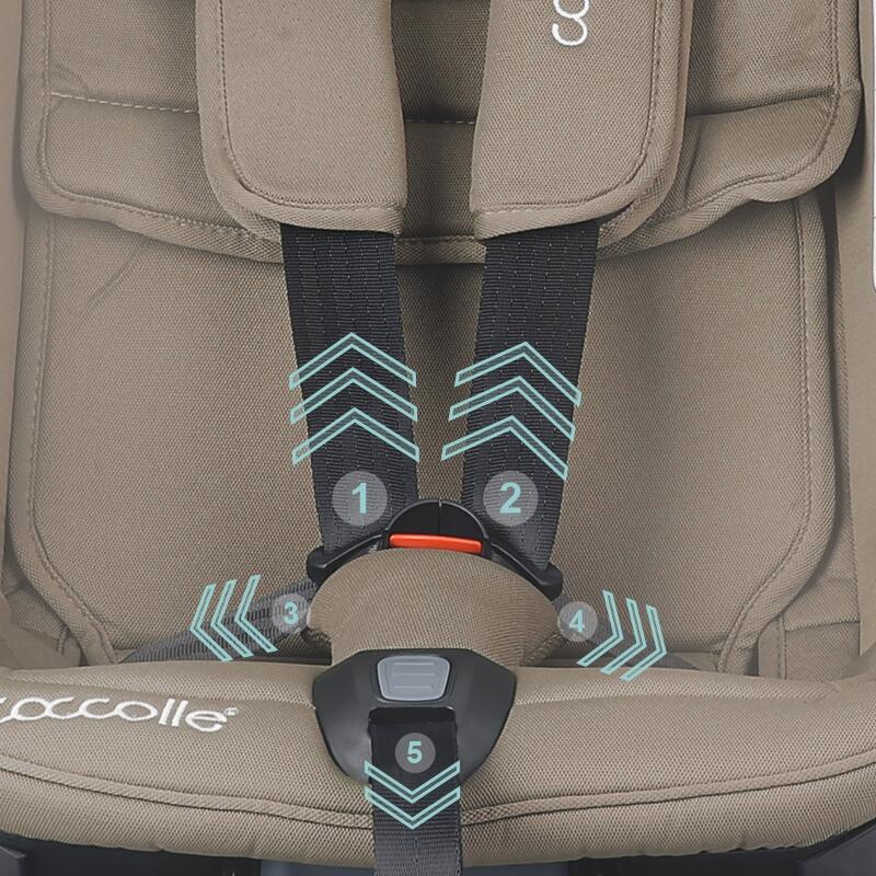 Scaun auto rotativ iSize Coccolle Velsa Taupe brown - gogobaby.ro