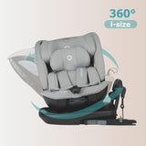 Scaun auto rotativ iSize Coccolle Velsa Neutral grey