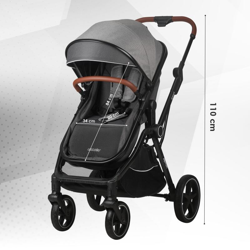 Carucior transformabil 3in1 Coccolle Amani Anthracite
