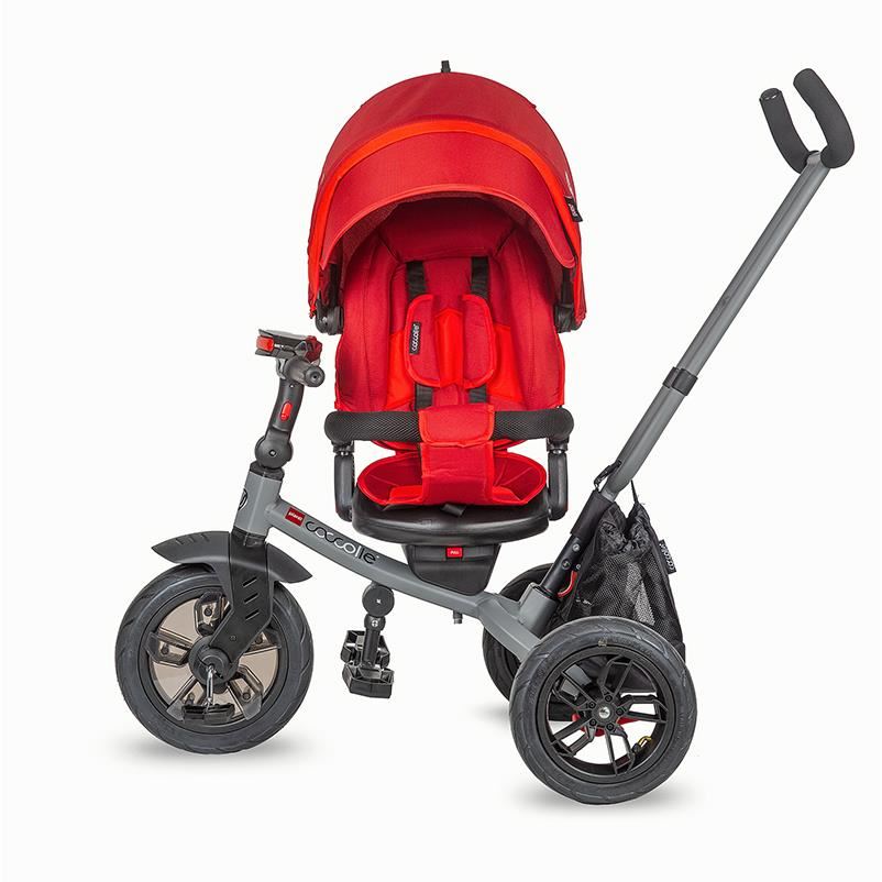 Tricicleta multifunctionala Coccolle Pianti Ruby Red - gogobaby.ro